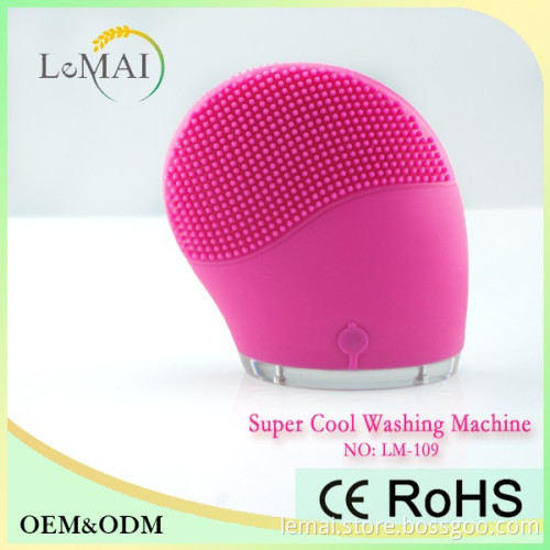 silicone facial brush for oily skin deep cleaning soft brush with vibrations